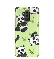 Kılıfland Huawei Mate 20 Lite Kılıf Silikon Desenli Resimli Lüx Kapak Panda İn The Forest -Stok 830