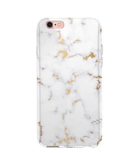 Kılıfland Apple İphone 6S Kılıf Silikon Resimli Kapak White Marble Mermer -Stok 974