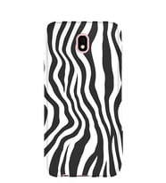 Kılıfland Samsung Galaxy J7 Pro Kılıf J730F Silikon Resimli Kapak Zebra Pattern -Stok 1087