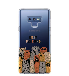 Kılıfland Samsung Galaxy Note 9 Kılıf N960F Silikon Resimli Kapak Best Friends -Stok 384