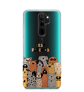 Kılıfland Xiaomi Redmi Note 8 Pro Kılıf Silikon Resimli Kapak Best Friends -Stok 384