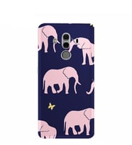 Kılıfland Huawei Mate 10 Pro Kılıf Silikon Desenli Resimli Lüx Kapak Pink Elephant -Stok 1257
