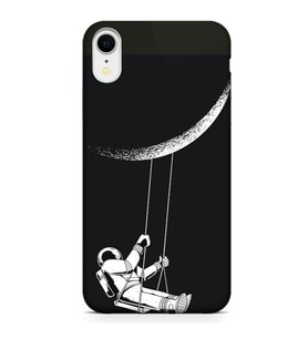 Kılıfland Apple İphone XR Kılıf Silikon Resimli Kapak Moon Astronaut -Stok 519