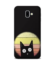 Kılıfland Samsung Galaxy J6 Plus Kılıf J610F Silikon Resimli Kapak Black Cat -Stok 49