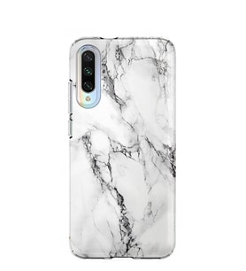 Kılıfland Xiaomi Mi A3 Kılıf Silikon Resimli Kapak Fragile White Marble Mermer -Stok 1103