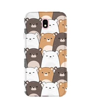 Kılıfland Samsung Galaxy J7 Pro Kılıf J730F Silikon Resimli Kapak Pretty Bears -Stok 1180