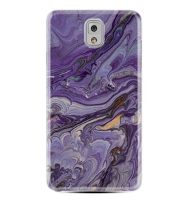 Kılıfland Samsung Galaxy Note 3 Silikon Resimli Kapak Abstract Purple Stok 1070