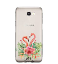 Kılıfland Samsung Galaxy J7 Prime-J7 Prime 2 Kılıf Silikon Resimli Kapak Let's Flamingo -Stok 1102