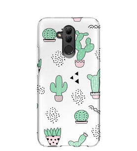 Kılıfland Huawei Mate 20 Lite Kılıf Silikon Desenli Resimli Lüx Kapak Cactus Pattern -Stok 901