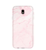 Kılıfland Samsung Galaxy J7 Pro Kılıf J730F Silikon Resimli Kapak Pembe Mermer -Stok 1294