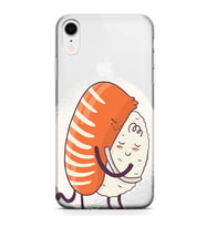 Kılıfland Apple İphone XR Kılıf Silikon Resimli Kapak Sushi Hug -Stok 732
