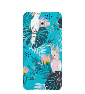 Kılıfland Samsung Galaxy C5 Kılıf Silikon Desenli Resimli Lüx Kapak Parrots -Stok 1010