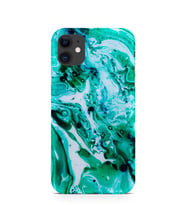 Kılıfland Apple İphone 11 Kılıf Silikon Resimli Kapak Marble Mermer Green -Stok 1191