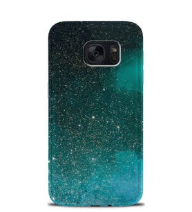 Kılıfland Samsung Galaxy S7 Edge Kılıf Silikon Desenli Resimli Lüx Kapak Green Sky -Stok 1080