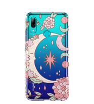 Kılıfland Huawei P Smart 2019 Kılıf Silikon Desenli Resimli Lüx Kapak Moon Decoration -Stok 100