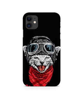 Kılıfland Apple İphone 11 Kılıf Silikon Resimli Kapak Pilot Cat -Stok 1124