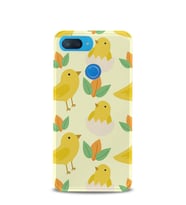 Kılıfland Xiaomi Mi 8 Lite Kılıf Silikon Resimli Kapak Yellow Birds -Stok 199