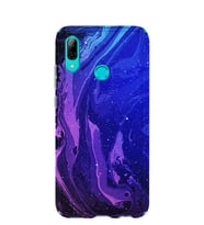 Kılıfland Huawei P Smart 2019 Kılıf Silikon Desenli Resimli Lüx Kapak Abstract Night Blue -Stok 1149