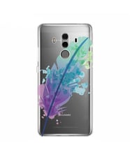 Kılıfland Huawei Mate 10 Pro Kılıf Silikon Desenli Resimli Lüx Kapak Watercolor Leaf -Stok 108
