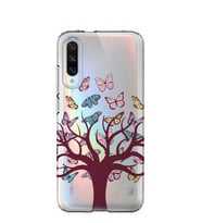 Kılıfland Xiaomi Mi A3 Kılıf Silikon Resimli Kapak Butterfly Tree -Stok 833