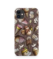 Kılıfland Apple İphone 11 Kılıf Silikon Resimli Kapak Brown Ice Cream -Stok 1119