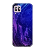 Kılıfland Huawei P40 Lite Kılıf Kılıf Silikon Resimli Kapak Abstract Night Blue Stok 1149