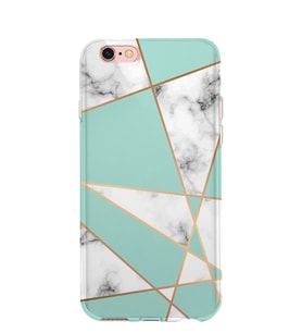 Kılıfland Apple İphone 6S Kılıf Silikon Resimli Kapak Marble Mermer Prizma -Stok 931