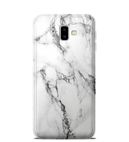 Kılıfland Samsung Galaxy J6 Plus Kılıf J610F Silikon Resimli Kapak Fragile White Marble Mermer -Stok 1103