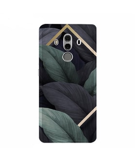 Kılıfland Huawei Mate 10 Pro Kılıf Silikon Desenli Resimli Lüx Kapak Green Floral -Stok 1061