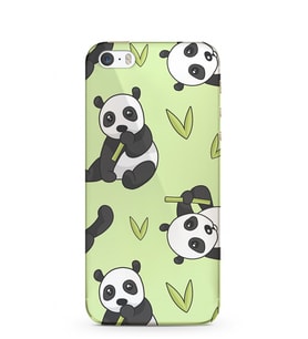 Kılıfland Apple İphone 5S Kılıf Silikon Resimli Kapak Panda İn The Forest Stok 830