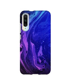 Kılıfland Xiaomi Mi A3 Kılıf Silikon Resimli Kapak Abstract Night Blue -Stok 1149