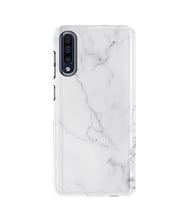 Kılıfland Samsung Galaxy A50 Kılıf A505F Silikon Resimli Kapak Beyaz Açık Mermem -Stok 1293