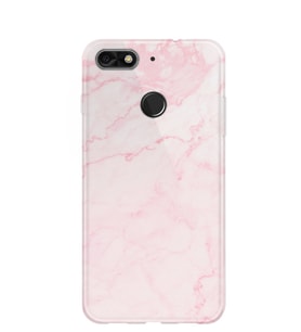 Kılıfland General Mobile GM9 Pro Kılıf Silikon Desenli Resimli Lüx Kapak Pembe Mermer -Stok 1294