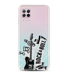 Kılıfland Huawei P40 Lite Kılıf Kılıf Silikon Resimli Kapak Rock And  Roll Stok 10