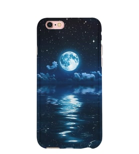 Kılıfland Apple İphone 6S Kılıf Silikon Resimli Kapak Night Moon -Stok 1133