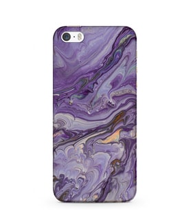 Kılıfland Apple İphone 5S Kılıf Silikon Resimli Kapak Abstract Purple Stok 1070