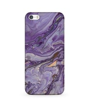 Kılıfland Apple İphone 5S Kılıf Silikon Resimli Kapak Abstract Purple Stok 1070