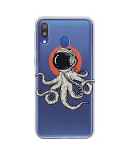 Kılıfland Samsung Galaxy A20 Kılıf A205F Silikon Resimli Kapak Astronaut Octopus -Stok 1143