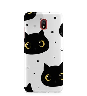 Kılıfland Xiaomi Redmi 8A Kılıf Silikon Resimli Kapak Cat Pattern -Stok 959