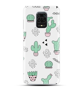 Kılıfland Xiaomi Redmi Note 9S Silikon Resimli Kapak Cactus Pattern Stok 901