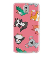Kılıfland Samsung Galaxy Note 3 Silikon Resimli Kapak Animal Friends Stok 249