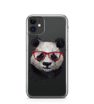 Kılıfland Apple İphone 11 Kılıf Silikon Resimli Kapak Red Glasses Panda -Stok 1172