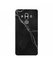 Kılıfland Huawei Mate 10 Pro Kılıf Silikon Desenli Resimli Lüx Kapak Siyah Şerit Mermer -Stok 1298