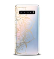 Kılıfland Samsung Galaxy S10 Kılıf G973F Silikon Resimli Kapak Gold Mandala -Stok 1062