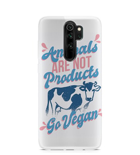 Kılıfland Xiaomi Redmi Note 8 Pro Kılıf Silikon Resimli Kapak Go Vegan -Stok 134