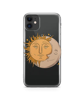 Kılıfland Apple İphone 11 Kılıf Silikon Resimli Kapak Moon And Sun -Stok 598