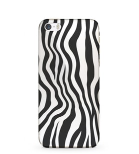 Kılıfland Apple İphone 5S Kılıf Silikon Resimli Kapak Zebra Pattern Stok 1087
