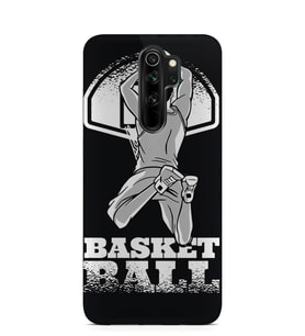 Kılıfland Xiaomi Redmi Note 8 Pro Kılıf Silikon Resimli Kapak Basketball -Stok 194