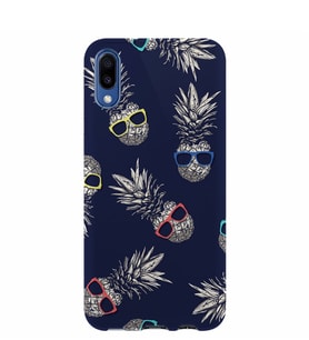 Kılıfland Samsung Galaxy A10 Kılıf A105F Silikon Resimli Kapak Ananas Pattern -Stok 860
