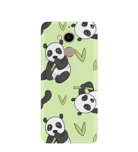 Kılıfland General Mobile GM8 Kılıf Silikon Desenli Resimli Lüx Kapak Panda İn The Forest -Stok 830